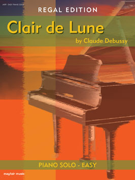 Buque de guerra lente Cirugía Regal Edition: Clair de Lune (J 131) Intermediate Piano sheet music only
